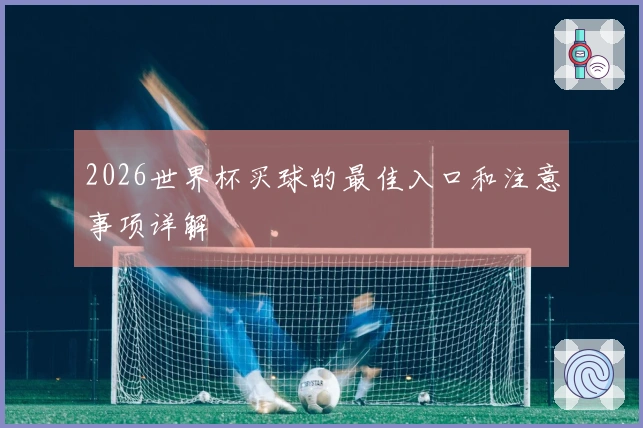2026世界杯买球的最佳入口和注意事项详解